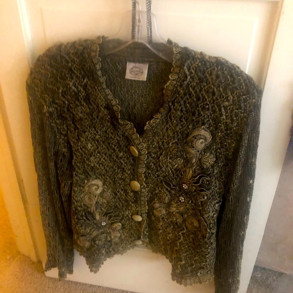 COPY - Exquisite silk embroidered top with rich detail. Hand made in Italy. Bes… - Picture 2 of 7